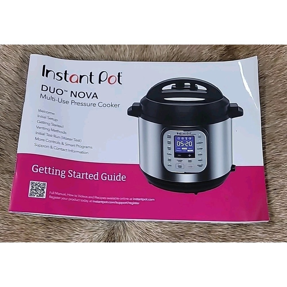 Insta Pot Duo Nova Multi- Use Getting Started Guide English/French (Manual Only)